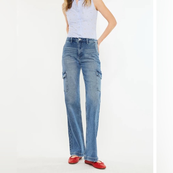 KanCan Aspen High Rise Wide Flare Jeans Size 29 - Picture 1 of 6